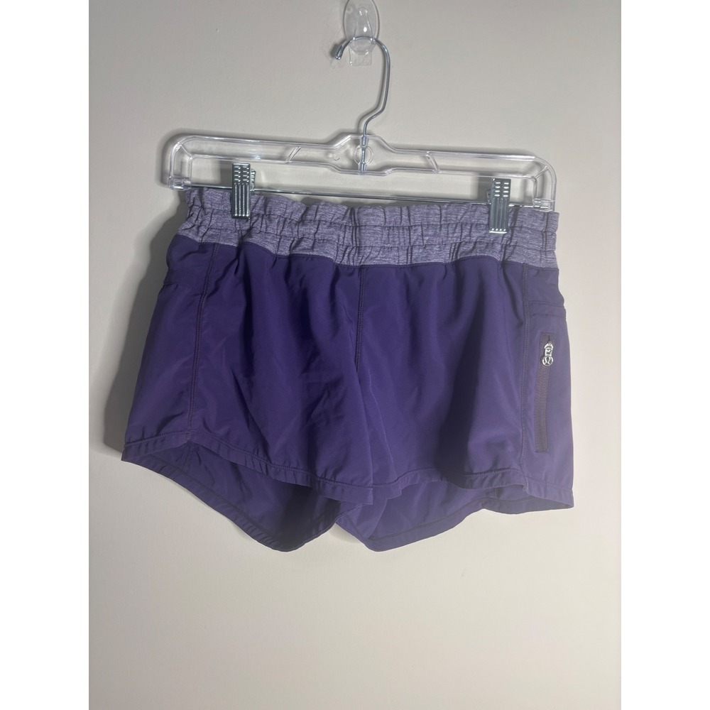 Lululemon Run Tracker Shorts Purple Womens Size 4 Running Athletic